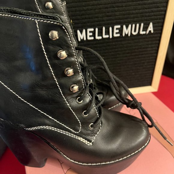 Jeffrey Campbell Tardy Platform Boots - Picture 9 of 10